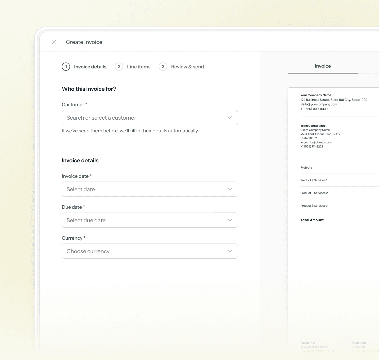 Open Forest invoice management workflow.